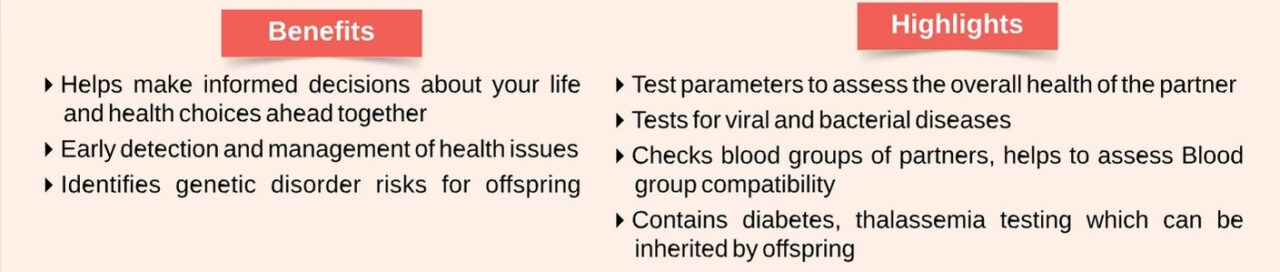 Benefits of premarital health checkup