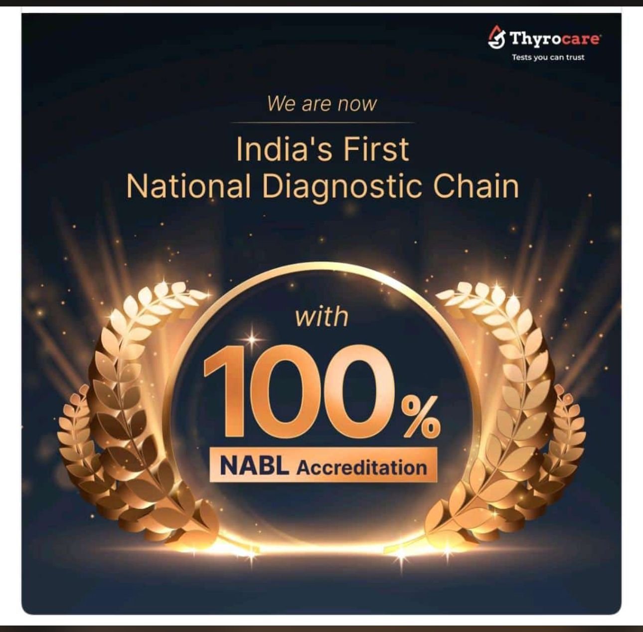 thyrocare – Fully NABL Accredited Thyrocare - India's First 100% NABL accredited/certified lab