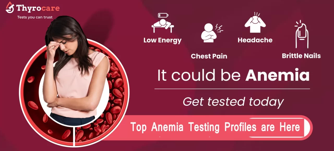 Best anemia profile blood tests by Thyrocare, includes Hb HPLC, Hb Electrophoresis, Iron Deficiency, Nutrient Deficiency, and more - Healthcare Offers diagnosis