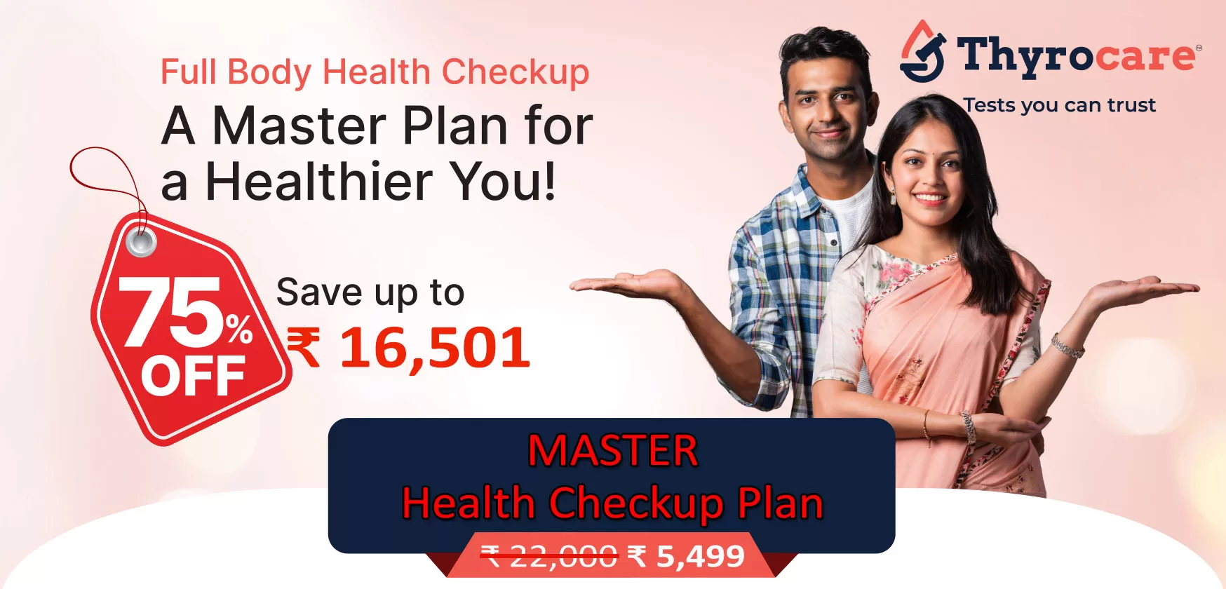 Best Master Full body Checkup Package by Thyrocare - 75% Off