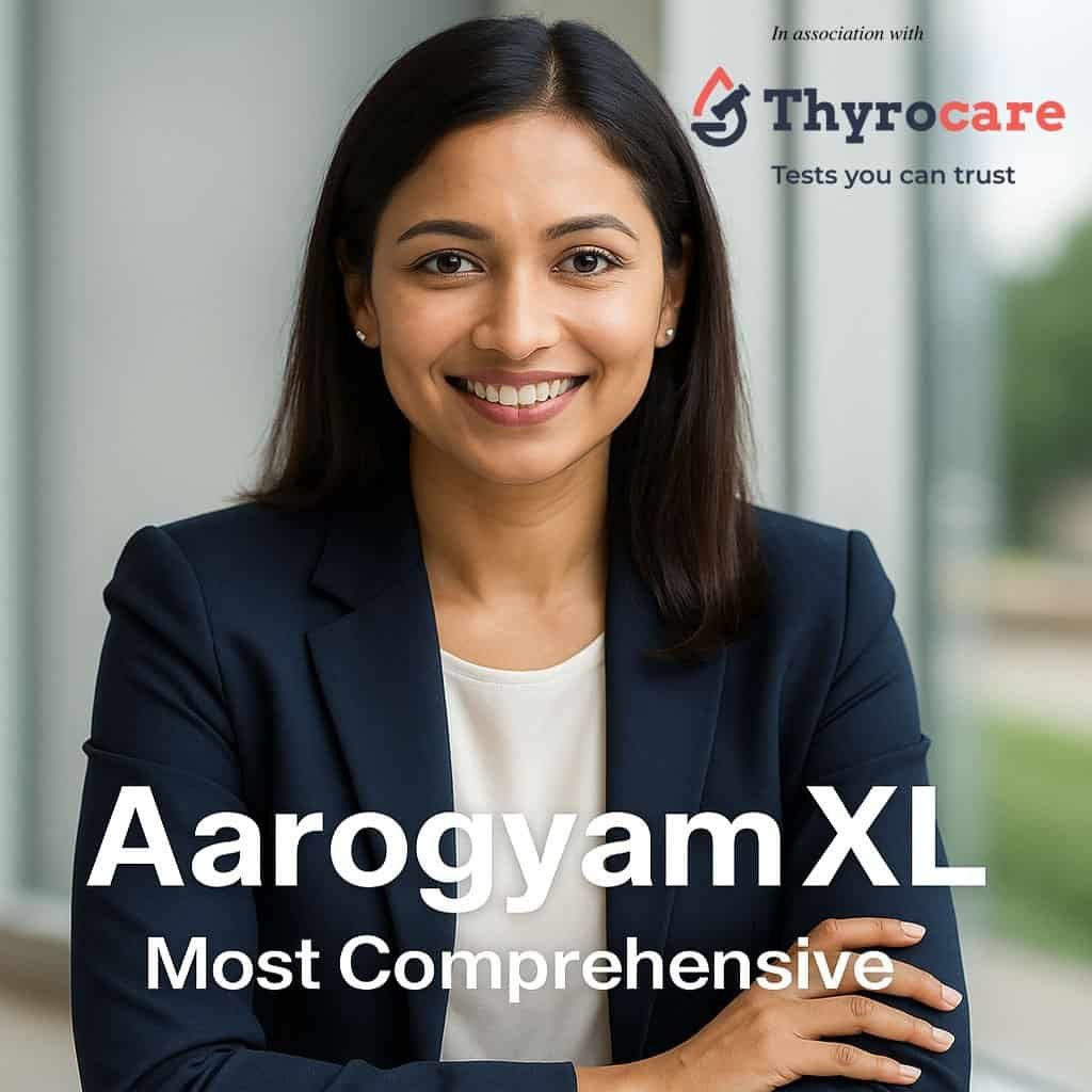 Aarogyam XL full body checkup package by Thyrocare