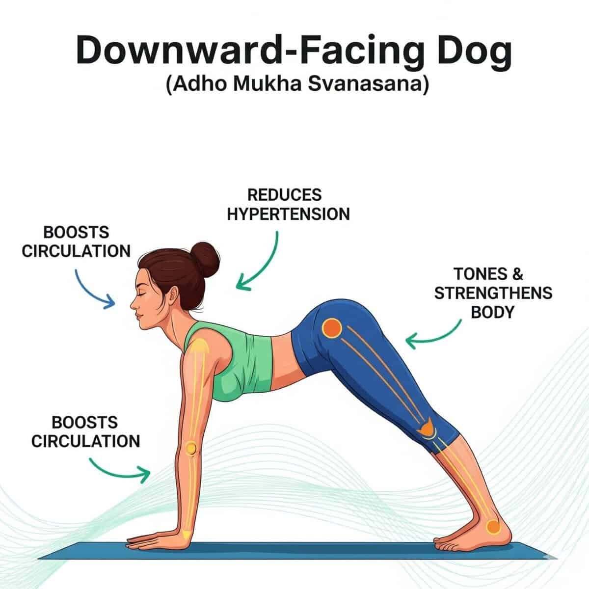 Yoga to reduce Heart Risk Pose 4 Downward facing dog pose