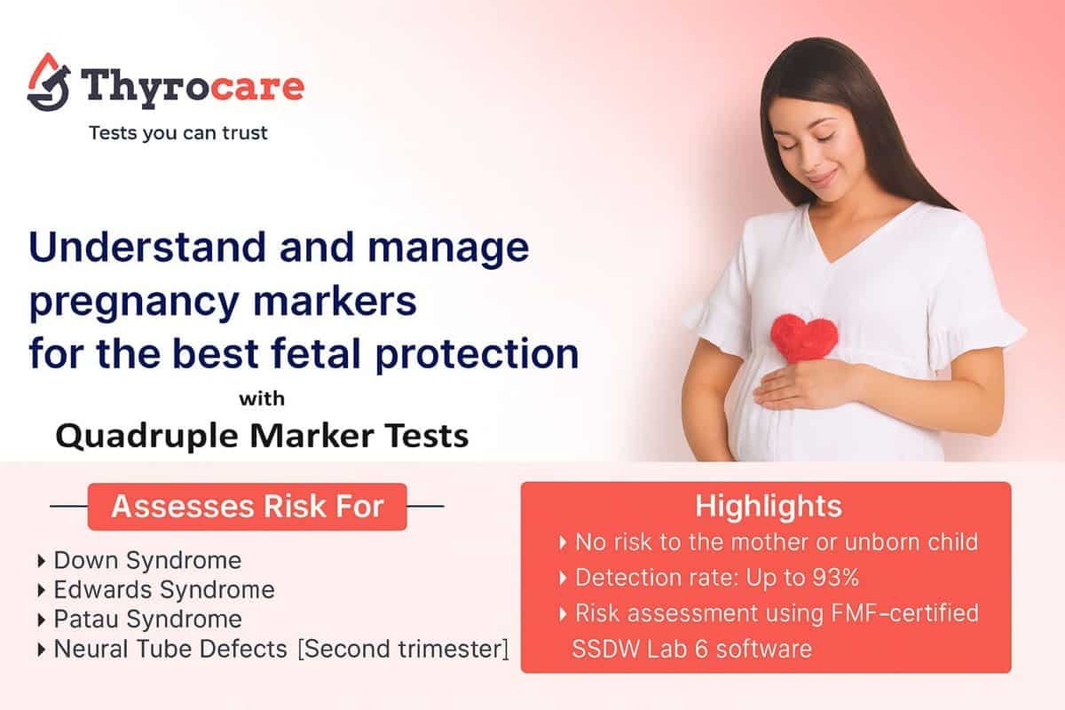 Quadruple Marker Quadruple Marker (second-trimester) screening—AFP, β-hCG, UE3, Inhibin A; consult your gynecologist