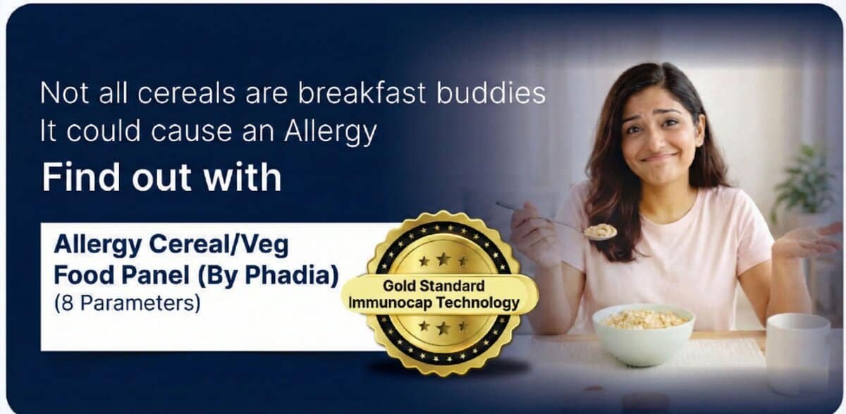 Allergy Cereal/Veg Food Panel by Phadia (ImmunoCAP) – 8 parameters