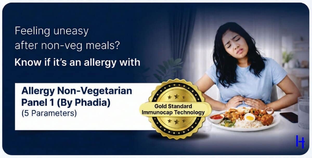 Allergy Non-Vegetarian Panel 1 by Phadia (ImmunoCAP) – 5 parameters