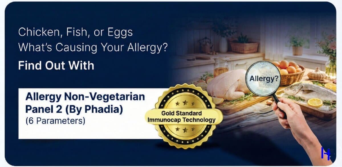 Allergy Non-Vegetarian Panel 2 by Phadia (ImmunoCAP) – 6 parameters