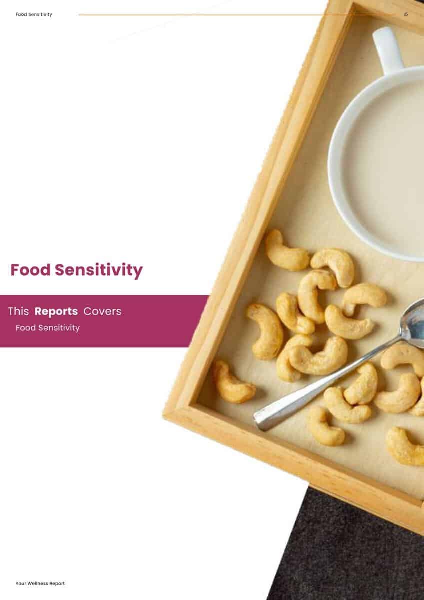 Genetic DNA testing for food sensitivity and dietary response